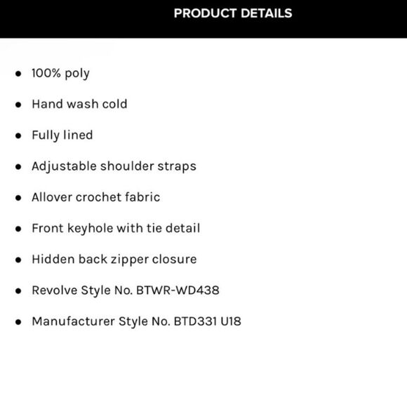 NEW REVOLVE SUPERDOWN White Crochet Mini Dress - Picture 3 of 3